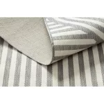  Kab. Covor plat din sisal împletit 49376637 Cercuri dungi gri / crem 160x230 cm