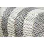 Kab. Covor plat din sisal împletit 49376637 Cercuri dungi gri / crem 200x290 cm