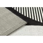  Kab. Covor plat din sisal împletit 49384690 ABSTRACT crem / negru 200x290 cm