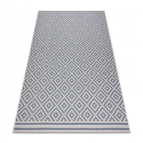Covor plat din sisal țesut 48357/951 Pătrățele, 160x230 cm