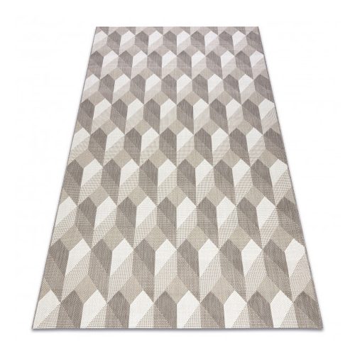 Covor plat din sisal țesut 48624/686  crem 3D 120x170 cm