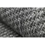 Covor plat din sisal țesut 48663/920 antracit 80x150 cm