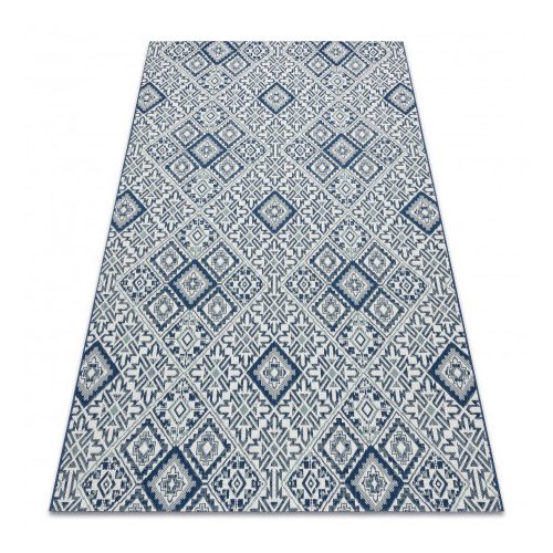 Covor țesut din sisal  color  19247/699 Figuri geometrice, albastru 160x230 cm