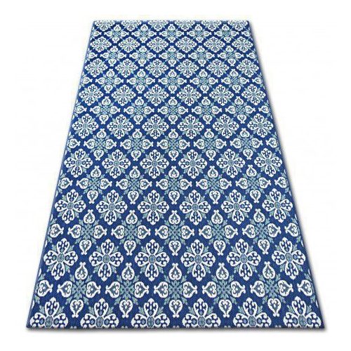 Covor țesut din sisal  color  19246/699 Flori, albastru 160x230 cm
