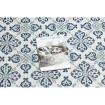 Covor țesut din sisal  color  19246/969 Flori, alb 80x150 cm