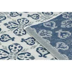 Covor țesut din sisal  color  19246/969 Flori, alb 80x150 cm