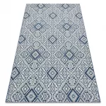Covor țesut din sisal  color  19247/699 Figuri geometrice, albastru 80x150 cm