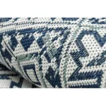 Covor țesut din sisal  color  19247/699 Figuri geometrice, albastru 80x150 cm