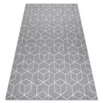 Covor plat din sisal țesut 48655/637  crem 3D 80x150 cm