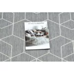 Covor plat din sisal țesut 48655/637  crem 3D 80x150 cm