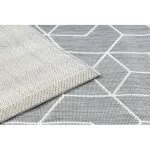 Covor plat din sisal țesut 48655/637  crem 3D 80x150 cm