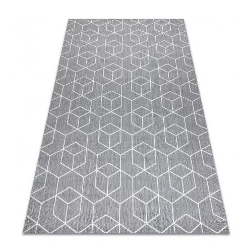 Covor plat din sisal țesut 48655/637  crem 3D 140x200 cm