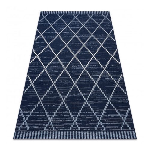 Tesut sizal color covor 47268/309 Romb-pátrat albastru 60x110 cm