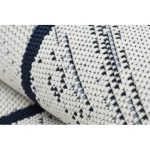 Covor țesut din sisal  color  47272/396 Figuri geometrice, alb 60x110 cm