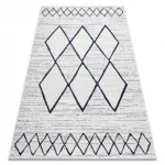 Covor țesut din sisal  color  47272/396 Figuri geometrice, alb 80x150 cm