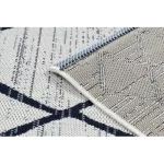Covor țesut din sisal  color  47272/396 Figuri geometrice, alb 80x150 cm