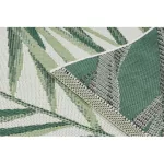Covor țesut din sisal  color  19434/062 Frunze, verde 80x150 cm
