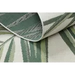 Covor țesut din sisal  color  19434/062 Frunze, verde 80x150 cm