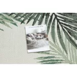 Covor țesut din sisal  color  19435/062 Frunze, verde 80x150 cm