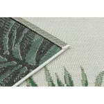 Covor țesut din sisal  color  19435/062 Frunze, verde 80x150 cm