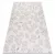 Covor plat din sisal țesut 48774/367 Frunze, crem gri 200x290 cm