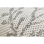 Covor plat din sisal țesut 48774/367 Frunze, crem gri 200x290 cm