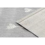Covor plat din sisal țesut 48779/637  gri crem  80x150 cm