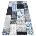  Kab. Covor vintage 22218053 gri / albastru patchwork 133x190 cm
