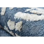 Covor SOLE D3841 hexagoane țesut plat, albastru / bej 80x250 cm