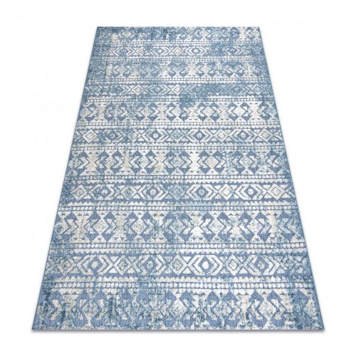 Covor SOLE D3732 Aztec Diamant țesut plat, albastru / bej 120x170 cm