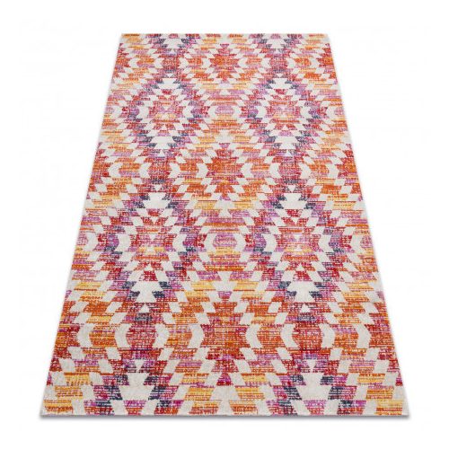 Covor modern MUNDO D7591 Diamant 3D  roz / bej  80x250 cm