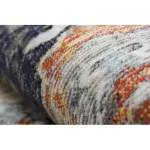 Covor modern MUNDO E0671 vintage   negru / galben 120x170 cm