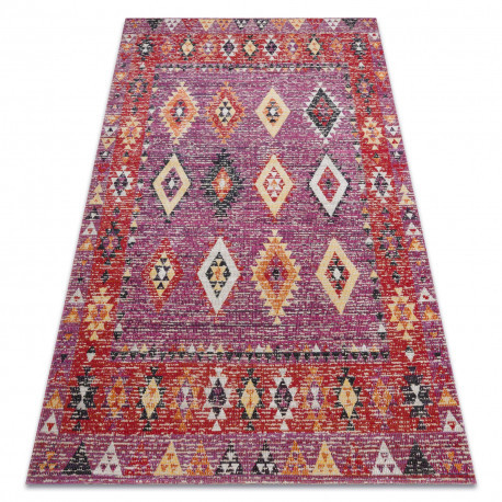 Covor modern MUNDO D7701 Diamant boho  roz / bej  160x220 cm