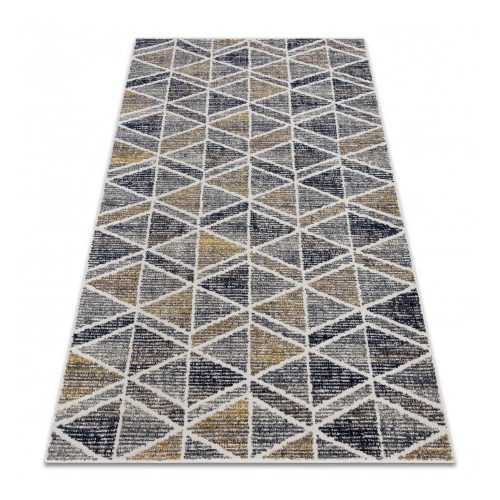 Covor modern MUNDO D7891 Triunghi, 3D  gri / bej  160x220 cm