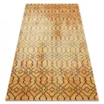 Covor modern MUNDO D5751 glamour portocaliu / negru 180x270 cm