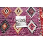 Covor modern MUNDO D7701 Diamant boho  roz / bej  180x270 cm