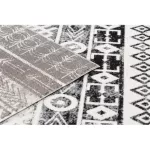 Covor modern MUNDO E0592  bej / negru 180x270 cm