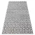 Covor modern MUNDO E0621 Figuri geometrice,  bej / negru 180x270 cm