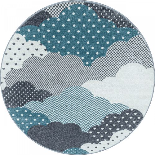 BAMBI 820 albastru 120 x 120 - COVOR CERC