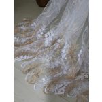  TRD. Perdea gata confecționată Brillant 77 model auriu alb 300x160cm