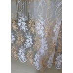  TRD. Perdea gata confecționată Brillant 77 model auriu alb 300x250cm