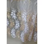  TRD. Perdea gata confecționată Brillant 77 model auriu alb 400x250cm