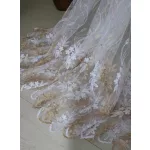 TRD. Perdea gata confecționată Brillant 77 model auriu alb 500x250cm