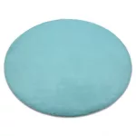 Covor BUNNY Cerc, aqua albastru 100 cm