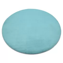 Covor BUNNY Cerc, aqua albastru 140 cm