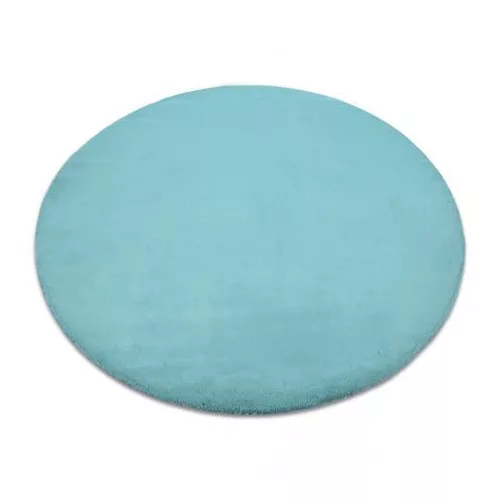 Covor BUNNY Cerc, aqua albastru 160 cm