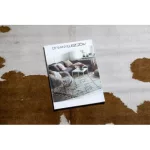 Covor din imitație de piele  G5069-2 alb maro  100x150 cm