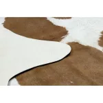 Covor din imitație de piele  G5069-2 alb maro  100x150 cm