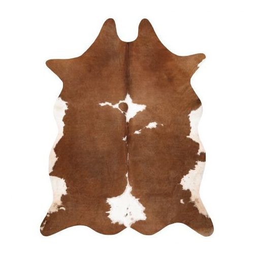Covor piele artificială de vacă G5070-2 piele alb cu maro 100x150 cm
