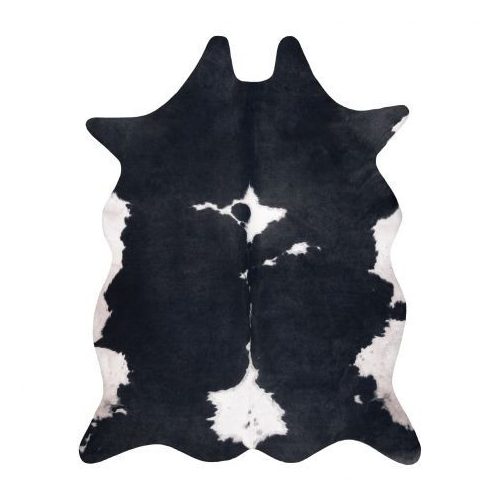 Covor din imitație de piele  G5070-3 negru alb  100x150 cm